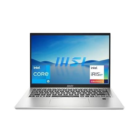 MSI Prestige 14 Evo, Intel 12th Gen. i5-1240P, 36CM FHD+ 60Hz Laptop (16GB/512GB NVMe SSD/Windows 11 Home/Intel Iris Xe Graphics/Urban Silver/1.29Kg), B12M-472IN